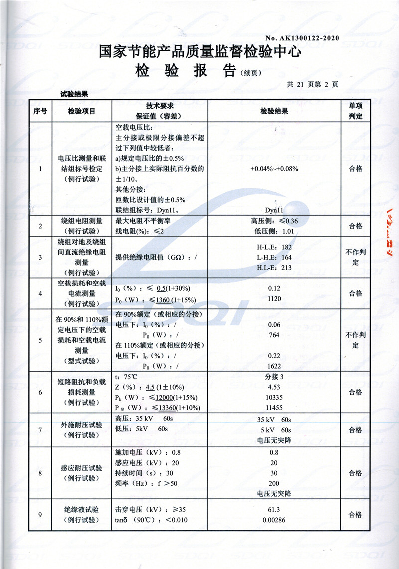 高低压试验报告-S11-1250牡丹江牡丹江牡丹江油浸式变压器-2.jpg